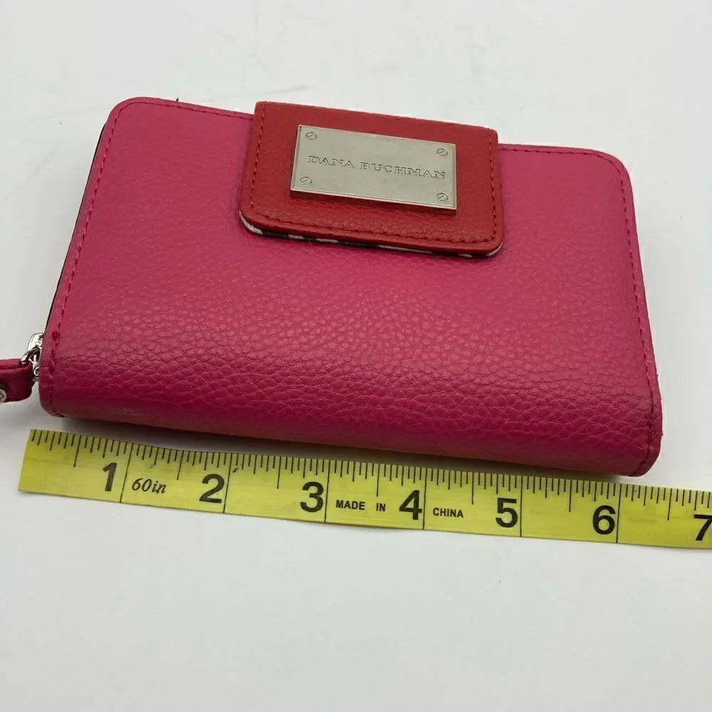 Dana Buchman  Leather Wallet Red/Pink Color